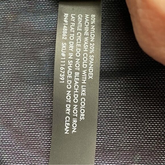 Torrid Swim Bottom Woman 6 Galaxy Mesh High Rise Ruched Detail Purple Blue - Picture 8 of 11